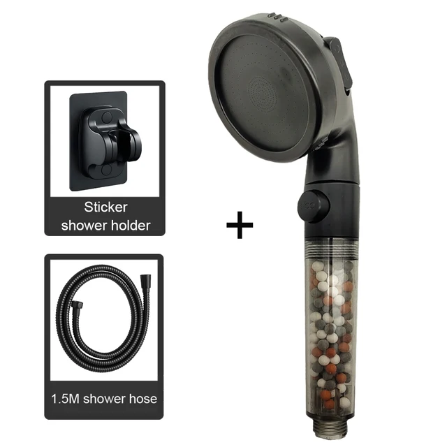 black shower Set
